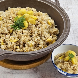 ■アークホテル特製　栗ご飯■9月限定　朝食バイキング　秋メニュー