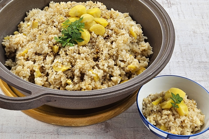 ■アークホテル特製　栗ご飯■9月限定　朝食バイキング　秋メニュー